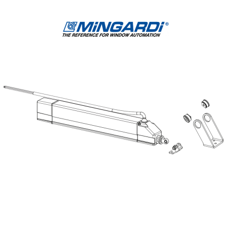 EURO 1 Mingardi - Attuatore elettrico a stelo per finestre a sporgere e lucernari