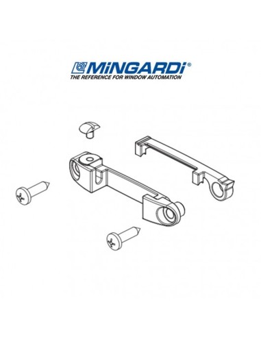 2701010 Mingardi | Staffa per applicazione su finestra a sporgere