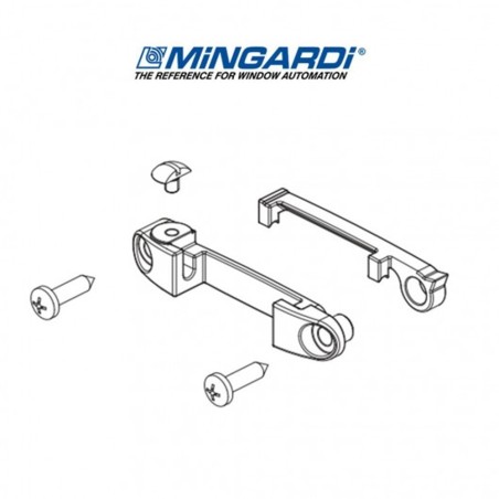 copy of 2701010 Mingardi | Staffa per applicazione su finestra a sporgere