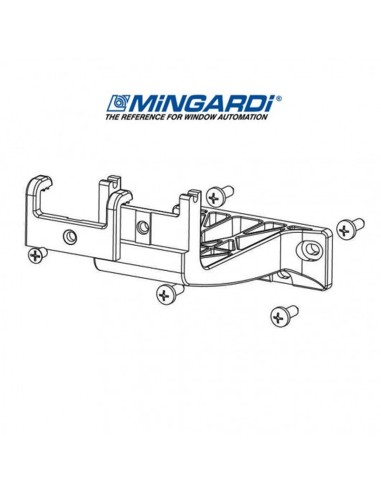 copy of 2713821 Mingardi | Staffa per applicazione a vasistas RAL 9005 nero