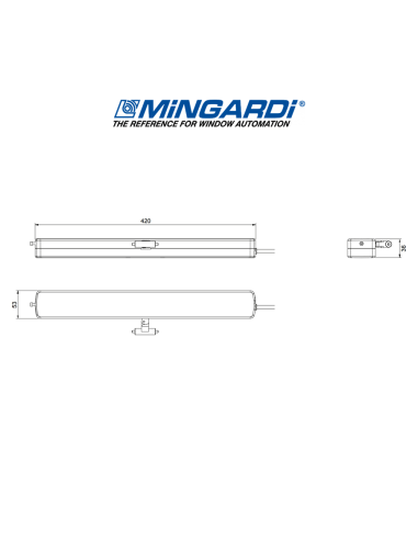Attuatore motore a catena per finestre MICRO EVO BASIC Mingardi