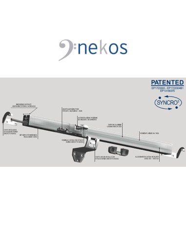 INKA 356 Syncro³ - Coppia attuatori a catena sincronizzati per finestre vasistas e lucernari