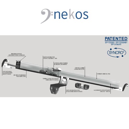 INKA 356 Syncro³ - Coppia attuatori a catena sincronizzati per finestre vasistas e lucernari