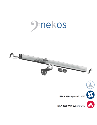 INKA 356 Syncro³ - Coppia attuatori a catena sincronizzati per finestre vasistas e lucernari