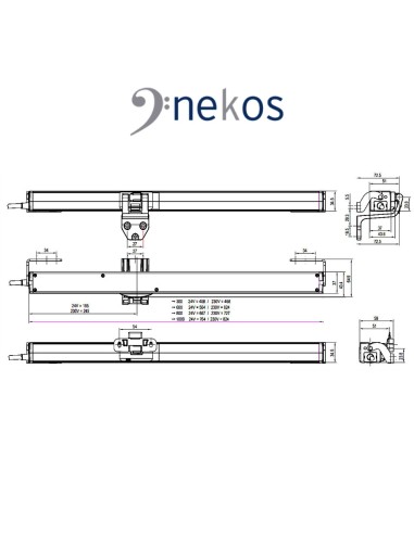 INKA 356 Syncro³ - Coppia attuatori a catena sincronizzati per finestre vasistas e lucernari