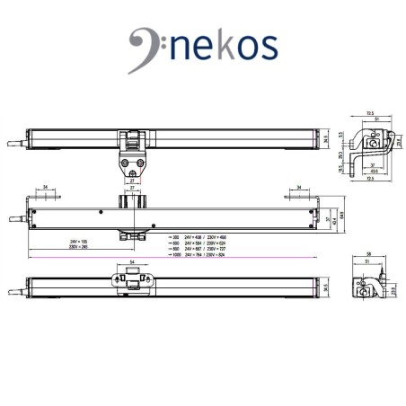 INKA 356 Syncro³ - Coppia attuatori a catena sincronizzati per finestre vasistas e lucernari