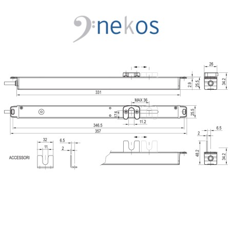K-LOCK Nekos - Serratura elettromeccanica per finestre e porte