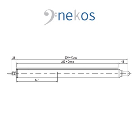 EA-L Nekos - Attuatore lineare a stelo rigido per lucernari e cupole