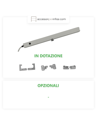 KIMO 225 Nekos attuatore a catena piccolo ad incasso a scomparsa per finestre a sporgere e vasistas