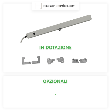 KIMO 225 Nekos attuatore a catena piccolo ad incasso a scomparsa per finestre a sporgere e vasistas