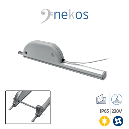 SKYRO 650 Nekos - Attuatore a cremagliera per lucernari e cupole