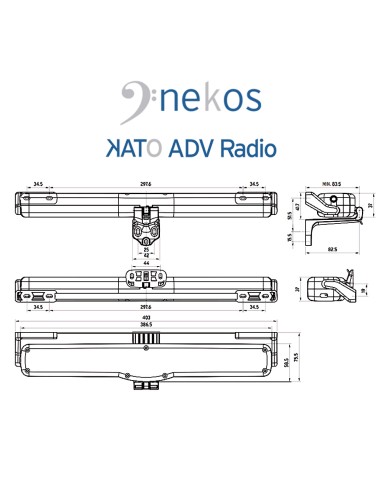 KATO ADV RADIO Nekos attuatore radio a catena per finestre vasistas e lucernari