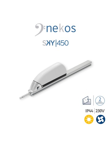 SKY 450 Nekos attuatore a cremagliera per lucernari e cupole