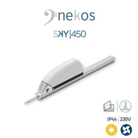 SKY 450 Nekos attuatore a cremagliera per lucernari e cupole
