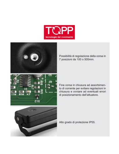 C40 Topp - Attuatore a catena per finestre vasistas e lucernari