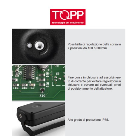 C40 Topp - Attuatore a catena per finestre vasistas e lucernari