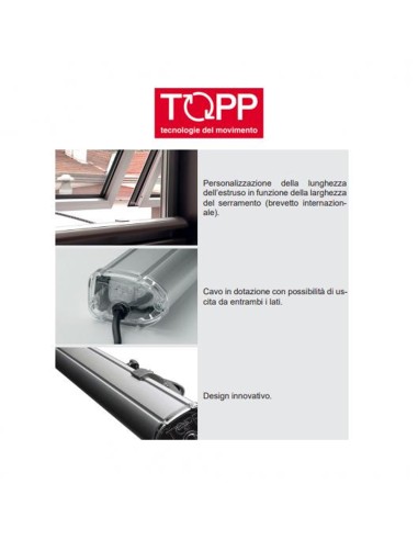 C130 Topp - Attuatore elettrico a catena per finestre vasistas e lucernari