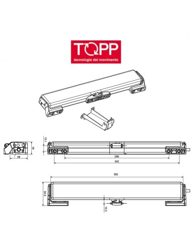 C20 TANDEM Topp - Coppia attuatori a catena sincronizzati per finestre vasistas e lucernari