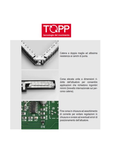 C20 Topp - Attuatore elettrico a catena per finestre vasistas e lucernari | Accessori per Infissi