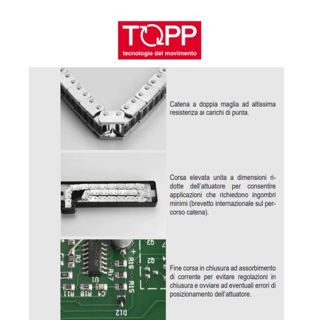 C20 Topp - Attuatore elettrico a catena per finestre vasistas e lucernari | Accessori per Infissi