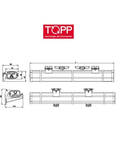 C240 Topp - Attuatore elettrico a catena per finestre vasistas e lucernari