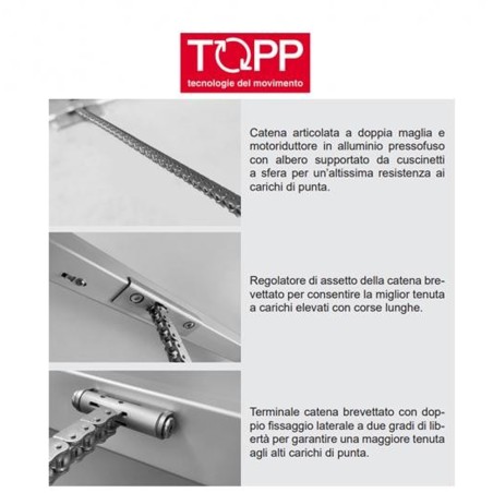 C50 Topp - Attuatore elettrico a catena per finestre vasistas e lucernari