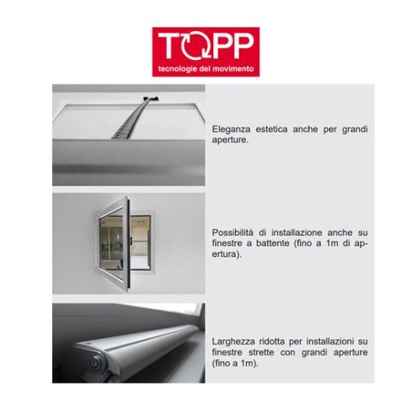 C160 Topp - Attuatore elettrico a catena per finestre vasistas e lucernari