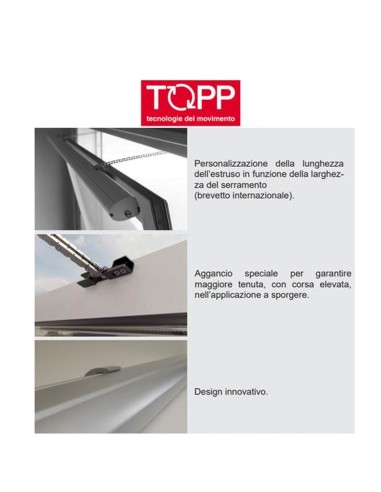 C160 RWA a doppia catena Topp - Attuatore elettrico a catena per finestre vasistas e lucernari