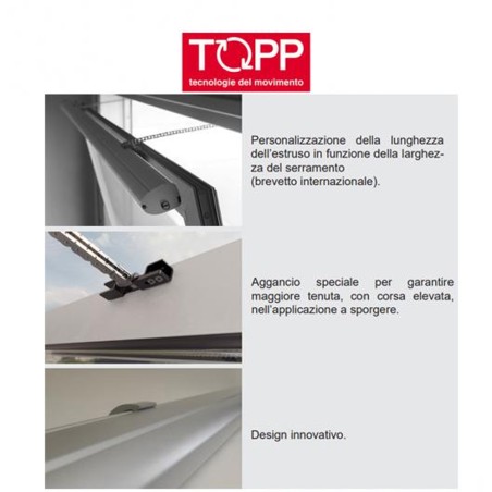 C160 RWA a doppia catena Topp - Attuatore elettrico a catena per finestre vasistas e lucernari