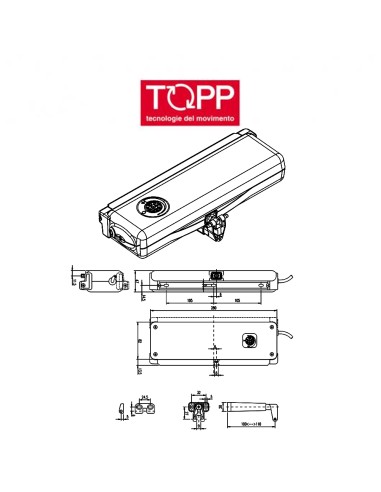 ACK4 Topp - Attuatore a catena per finestre vasistas e a sporgere