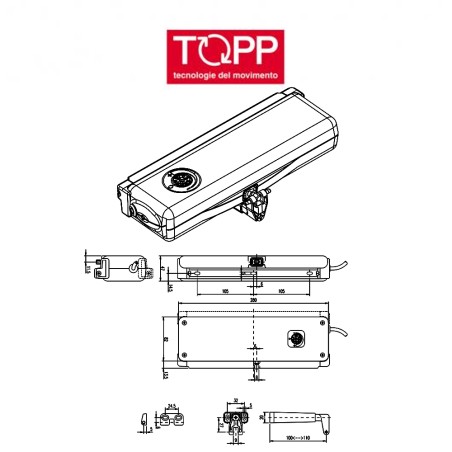 ACK4 Topp - Attuatore a catena per finestre vasistas e a sporgere