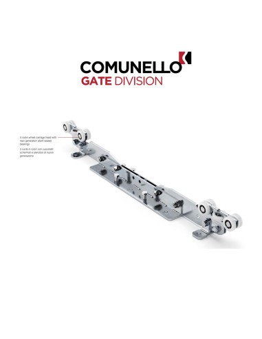 CGA-600.10 M - Comunello - Carrello Bullet Mini regolabile a 10 ruote per serie alluminio