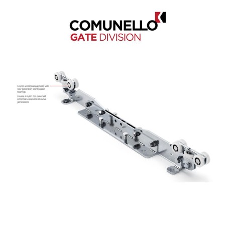 CGA-600.10 M - Comunello - Carrello Bullet Mini regolabile a 10 ruote per serie alluminio