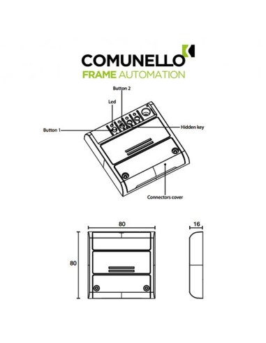 AF 860-Centrale di comando 12-24 VAC/DC Wi-Fi Comunello