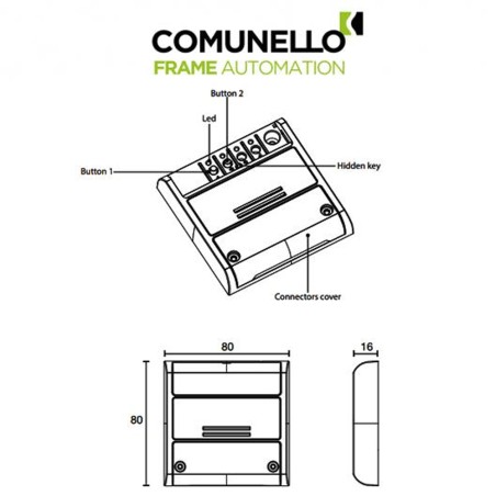 AF 860-Centrale di comando 12-24 VAC/DC Wi-Fi Comunello