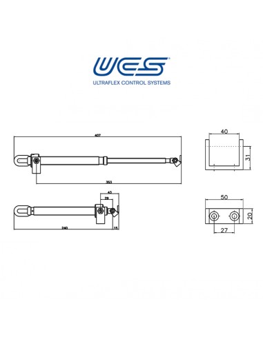 MARTINETTO TELESCOPICO Ultraflex UCS per apertura manuale di lucernari cupole e finestre da tetto