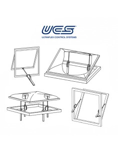 SYNCHRO T-RACK Ultraflex UCS - Coppia attuatori a cremagliera per finestre a sporgere e lucernari 2