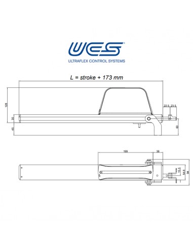 SYNCHRO T-RACK Ultraflex UCS - Coppia attuatori a cremagliera per finestre a sporgere e lucernari