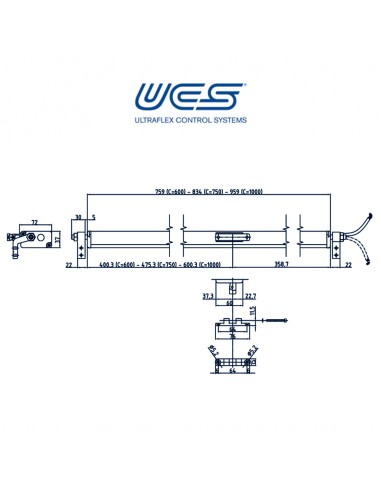 QUASAR L Ultraflex UCS - Attuatore a catena per finestre vasistas e a sporgere