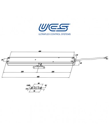 VEGA AC RF Ultraflex UCS - Attuatore a catena radiocomandato per finestre vasistas e a sporgere