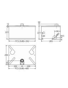 SUB ER BFT operatore oleodinamico interrato per cancelli a battente 2