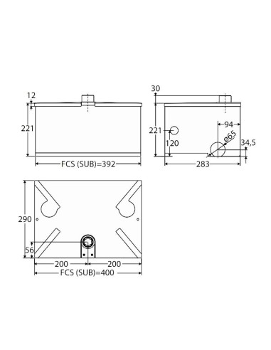SUB ER BFT operatore oleodinamico interrato per cancelli a battente