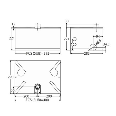 SUB ER BFT operatore oleodinamico interrato per cancelli a battente