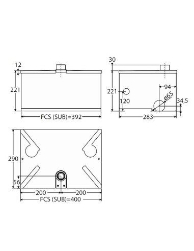 SUB EL BFT operatore oleodinamico interrato per cancelli a battente