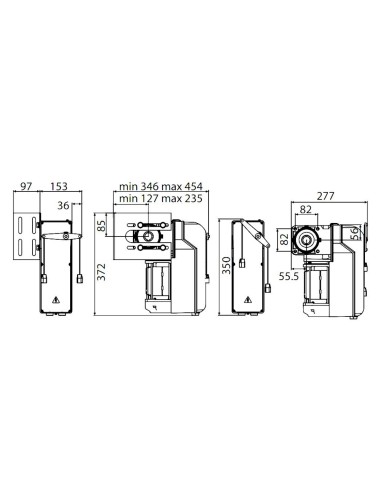 PEGASO B CJA AUTO BFT operatore elettromeccanico per l’automazione di porte sezionali industriali