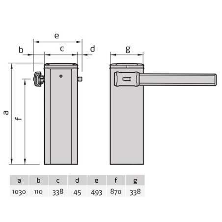 MAXIMA ULTRA 36 230V BFT barriera elettromeccanica