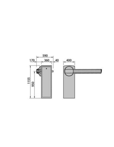 MAXIMA ULTRA 68 230V BFT barriera elettromeccanica