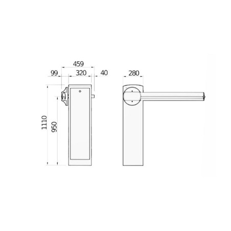 MAXIMA ULTRA 35 230V BFT barriera elettromeccanica