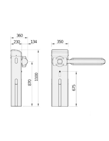 GIOTTO BT A BFT barriera elettromeccanica