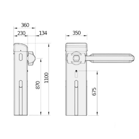 GIOTTO BT A BFT barriera elettromeccanica